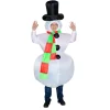 Oppustelig julesnemandskostume, festdragt til alle