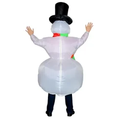 Oppustelig julesnemandskostume, festdragt til alle