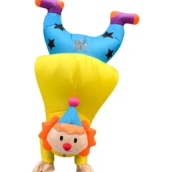 Oppustelig Klovnekostume Sjove Oppustelige Kostumer Håndstand Joker Kostume Halloween Kostume Cosplay Party Festival Parade Karneval Kostume Yellow