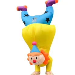 Oppustelig Klovnekostume Sjove Oppustelige Kostumer Håndstand Joker Kostume Halloween Kostume Cosplay Party Festival Parade Karneval Kostume Yellow