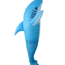 Oppustelig Kostume Juleoptræden Kostumer Halloween Kostumer Haj Blå Børnestørrelse Haj Blu Haj Blu Haj Blu Shark Blu Shark Blue Children's size
