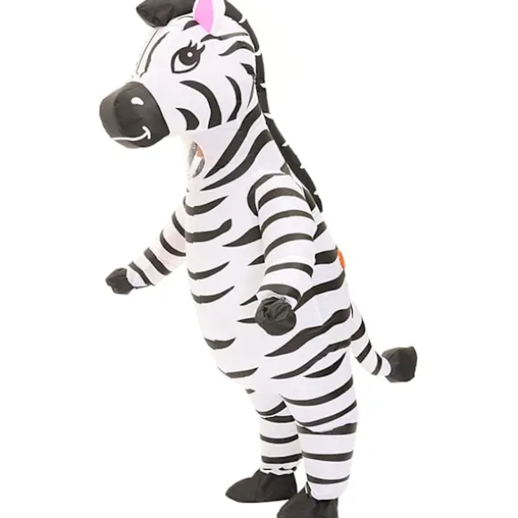 Oppustelig kostume Zebra Kostume Sjovt Oppusteligt Dyrekostume Cosplay Party Jul Halloween Kostume Festival Kostume Jumpsuit