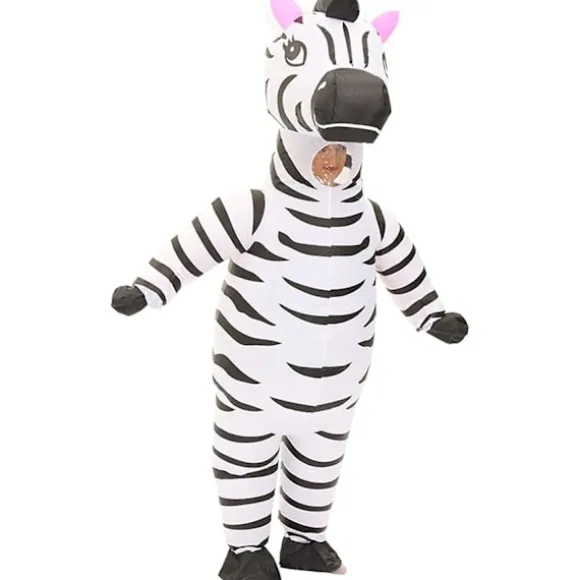 Oppustelig kostume Zebra Kostume Sjovt Oppusteligt Dyrekostume Cosplay Party Jul Halloween Kostume Festival Kostume Jumpsuit
