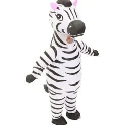 Oppustelig kostume Zebra Kostume Sjovt Oppusteligt Dyrekostume Cosplay Party Jul Halloween Kostume Festival Kostume Jumpsuit