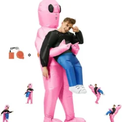Oppustelig rumvæsendragt til børn og voksne – Halloween Cosplay Kostume med Blæser_TF_TF Adult-150-190cm