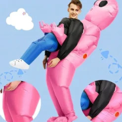 Oppustelig rumvæsendragt til børn og voksne – Halloween Cosplay Kostume med Blæser_TF_TF Adult-150-190cm