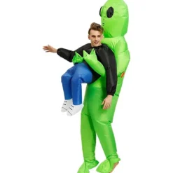 Oppusteligt Alien Kostume til Voksne