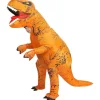 Oppusteligt Dinosaurkostume, Halloween Cosplay, Udklædningskostume til Børn & Voksne, Grøn/Orange/Lilla kids orange.SA