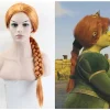 Orange Fiona Prinsesse Cosplay Paryk 60cm - Langt Syntetisk Hår til Kvinder (FMY)
