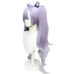 Original God Ting Neon Fast Rain skulptur klar paryk anime spil Udskær klar cosplay dobbelt hestehale progressiv katteører modellering 70cm