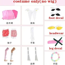 Otori Emu Cosplay Kostume Emu Kjole Hovedbeklædning Strømper Halloween Julekarneval Kostume Piger Ootori Emu Outfits til Comic Con XXXL XXXL costume only(no wig) | Fyndiq