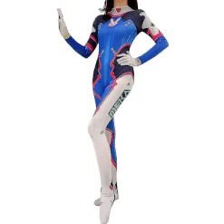 Overwatch D.Va Kostume til Kvinder - Bodysuit Jumpsuit S