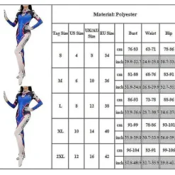 Overwatch D.Va Kostume til Kvinder - Bodysuit Jumpsuit S
