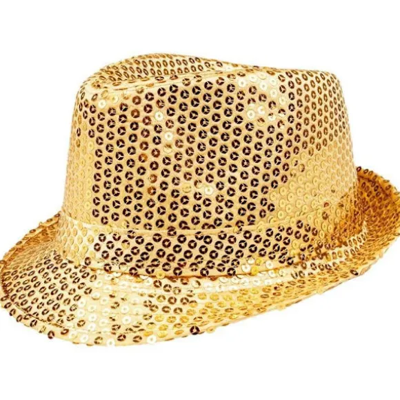 Paillet hat, unisex, diskoudstyr, diskotilbehør, karneval, kostume, temafest, temafest