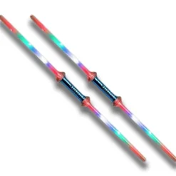 2-pak - Dobbelt Lasersværd / Sværd med Laser - 75 cm multifarve multifärg