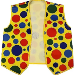 5-pak Clownskostume Sæt Clown Paryk Næse Vest Til Cheer Cosplay Fester Karnevaler Klæd Ud