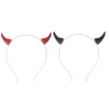 2-pak Halloween kostume hovedbeklædning djævel horn pandebånd kvinders cosplay rekvisitter (16.00X14.00X2.00CM, som vist på billedet)