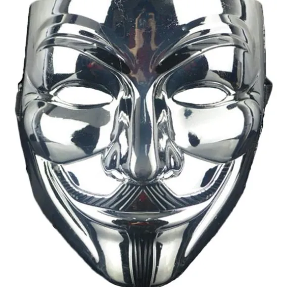 4-pak Halloween V for Vendetta Maskesæt, Anonyme masker, Fest, World Book Week, Halloween Kit