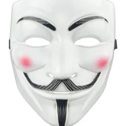 4-pak Halloween V for Vendetta Maskesæt, Anonyme masker, Fest, World Book Week, Halloween Kit