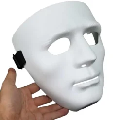 3-pak Vit Maske – Dekorér – Farvelæg – Halloween Fest Maskerade