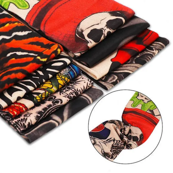 Pakke med 9 tatoveringsærmer Tatoveringsarmstrømpe Armtatoveringsstrømpe Unisex Nylon Midlertidige Tatoveringer Arm Tilfældig Stil