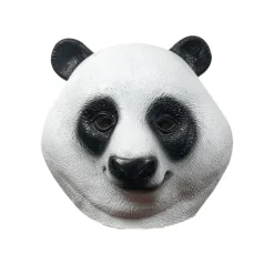 Party Halloween Kostume Party Panda Dyrehoved Latex Maske