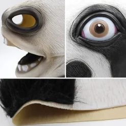 Party Halloween Kostume Party Ko-Dyrehoved Latex Maske