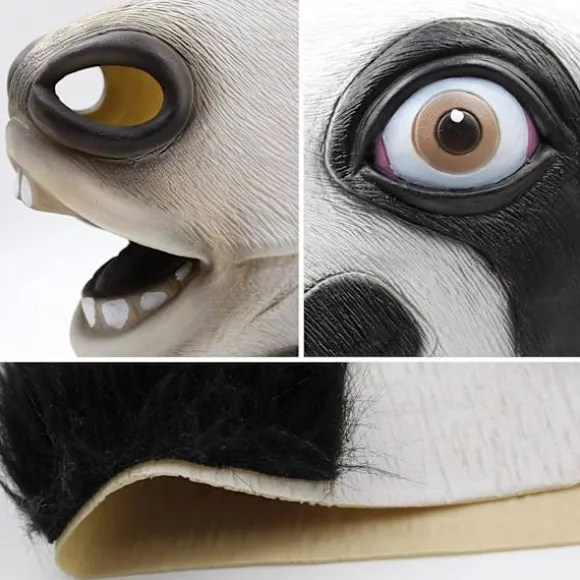 Party Halloween Kostume Party Ko-Dyrehoved Latex Maske