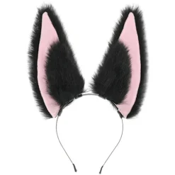 Party Hårbøjle med Dyreøre Design, One Size Passer Alle Justerbare Ører Cosplay Hovedbeklædning, Kunstpels Slide Ører Tilbehør til Festival Brug, Gaveæske | Fyndiq