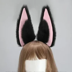 Party Hårbøjle med Dyreøre Design, One Size Passer Alle Justerbare Ører Cosplay Hovedbeklædning, Kunstpels Slide Ører Tilbehør til Festival Brug, Gaveæske | Fyndiq