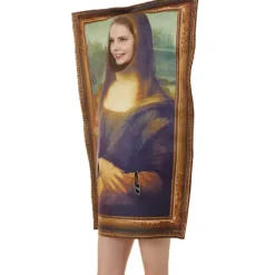 Party Performance Kostume Sjov Parodi Væg Kostume Campus Aktivitet Performance Jumpsuit Sjov Mona Lisa Væg Jumpsuit