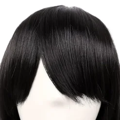 Paryk Anime lang krøllet paryk 70CM (sort)