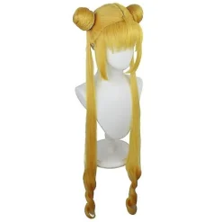 Paryk Cosplay Kostume Kvinder Blond Langt Syntetisk Hår Halloween Fest Rollespil Paryk