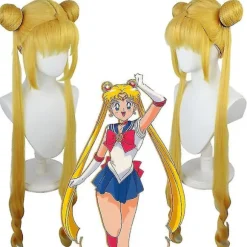 Paryk Cosplay Kostume Kvinder Blond Langt Syntetisk Hår Halloween Fest Rollespil Paryk