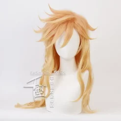 Paryk Demon Slayer Paryk Cosplay Douma Gradueret Krøllet Hår Kvinder Syntetiske Parykker Mænd Karnevalsfest Cosplay Anime TilbehørCJY