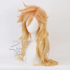 Paryk Demon Slayer Paryk Cosplay Douma Gradueret Krøllet Hår Kvinder Syntetiske Parykker Mænd Karnevalsfest Cosplay Anime TilbehørCJY