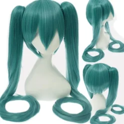 Paryk Hatsune Miku Paryk 120CM (mørkegrøn)
