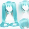 Paryk Hatsune Miku Paryk 120CM (aqua blå)