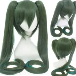 Paryk Hatsune Miku Paryk 120CM (Grøn-Blå),CJY