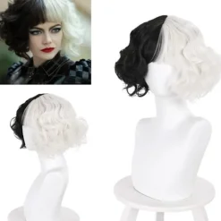 Parykker Cruella De Vil Kuila Cosplay - på lager