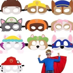 Paw Patrol Hunde Legetøj, Filt Maske, Børne Dyre Maske, Hvalpe Fest Masker