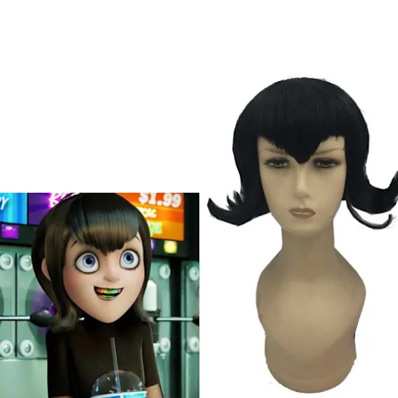 pc Elf Hotel Vampire Girl Mavis Omvendt Sort Kort Hår