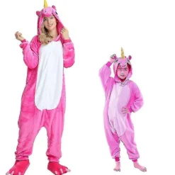 Pegasus Tøj Enhjørning Pyjamasdragt Kigurumi Jumpsuit Rose Rose 105
