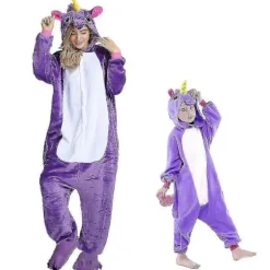 Pegasus Tøj Enhjørning Pyjamasdragt Kigurumi Jumpsuit Rose Rose 105