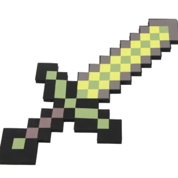 Perfekt Minecraft diamant sværd animationsrekvisit sværd legetøjsmodel 1 stk - Perfekt gu Golden Sword