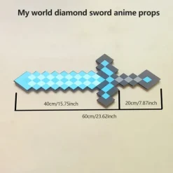 Perfekt Minecraft diamant sværd animationsrekvisit sværd legetøjsmodel 1 stk - Perfekt gu Golden Sword