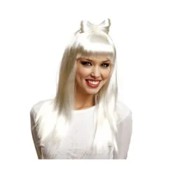 Perruque - Hvid Pop Star Diva - One size - Multifarvet - Høj kvalitet supplement Multifarvet