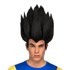 Perruque Vegeta Dragon Ball voksen Sort Unik størrelse