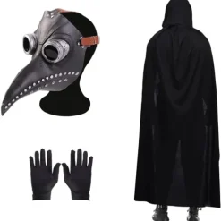 Pestdoktor Maske Halloween Fuglemaske Retro Nitter Steampunk Latex Maske-FM-