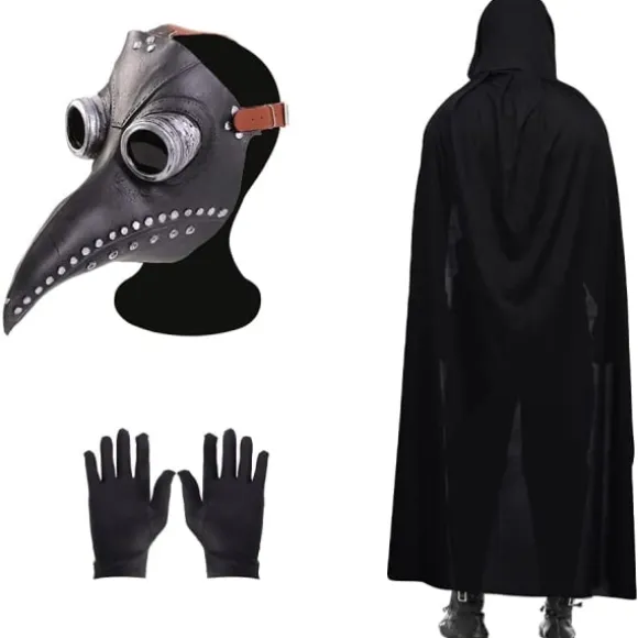 Pestdoktor Maske Halloween Fuglemaske Retro Nitter Steampunk Latex Maske-FM-